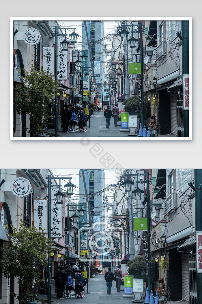 日本日系东京城市街道摄影图片