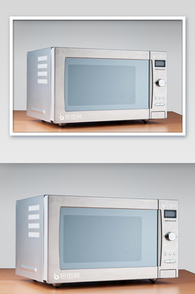 简约微波炉烤箱商家logo展示电子产样机