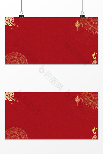 中国风花纹纹理红色背景图片