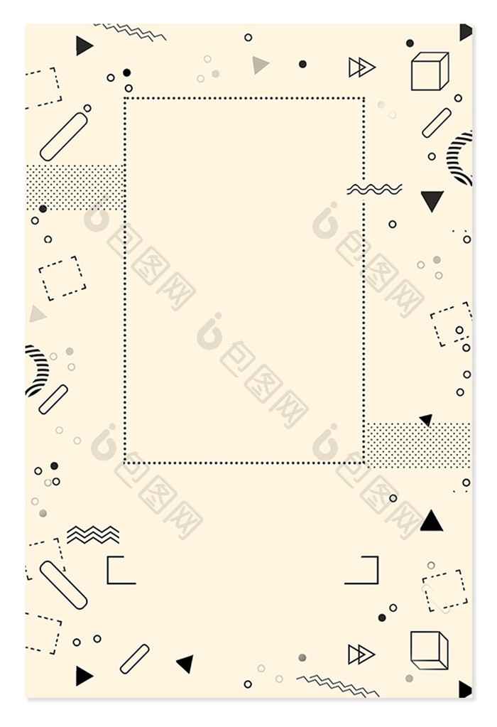 几何边框线条电商促销背景