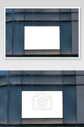 楼外墙体装饰空白广告图