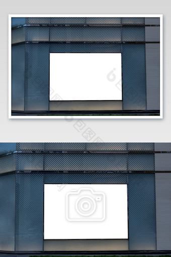 楼外墙体装饰空白广告图图片