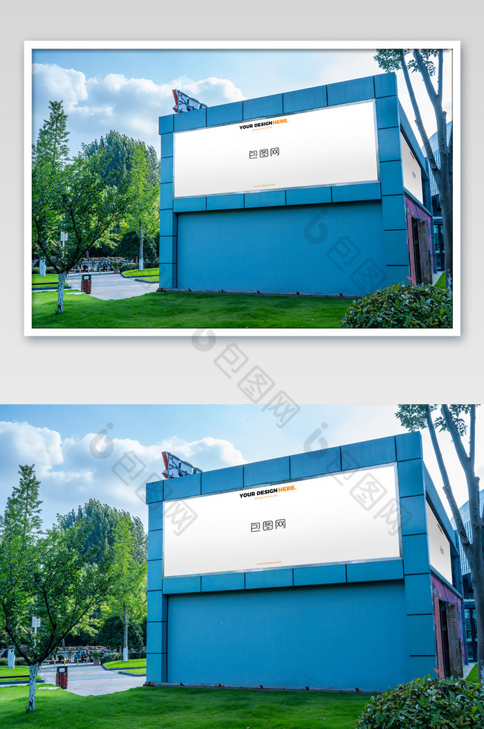 户外空白广告牌街头广告牌基础设施图片图片