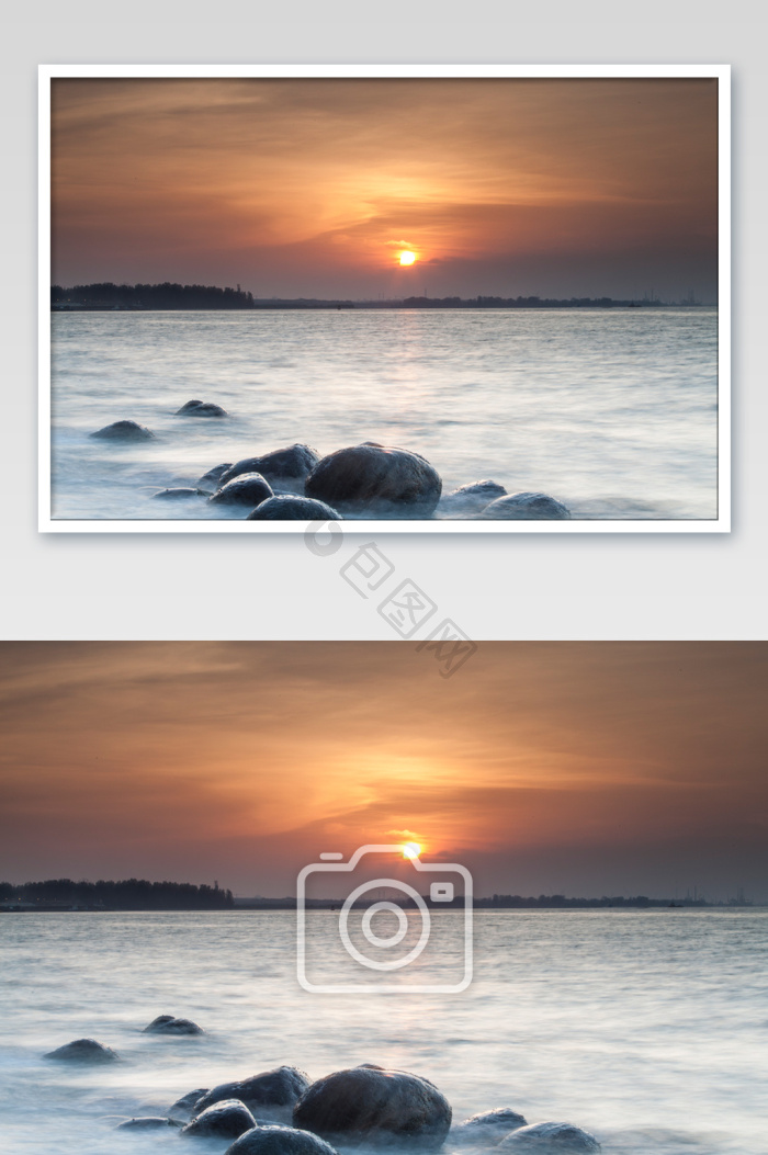夕阳海滩图片-夕阳海滩素材免费下载-包图网
