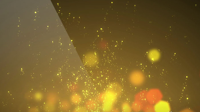金色粒子上升舞台光背景