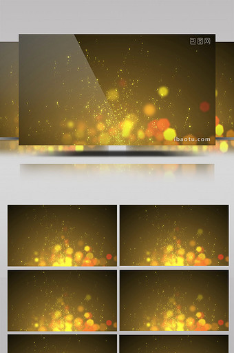 金色粒子上升舞台光背景图片