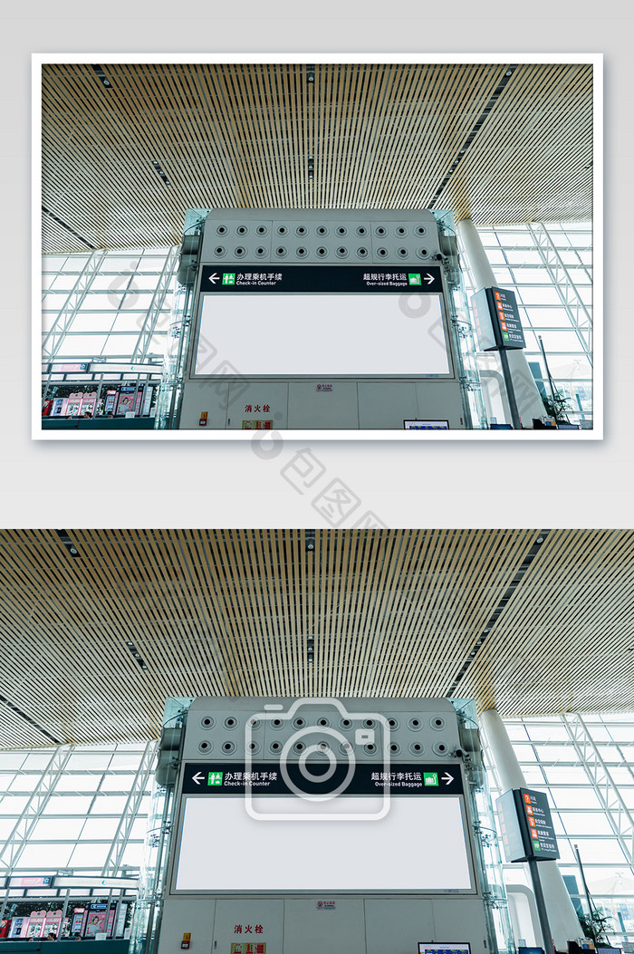 机场信息指引牌摄影图片