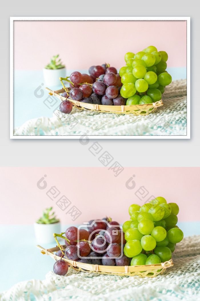 青葡萄青提新鲜水果清葡萄美味营养图片图片