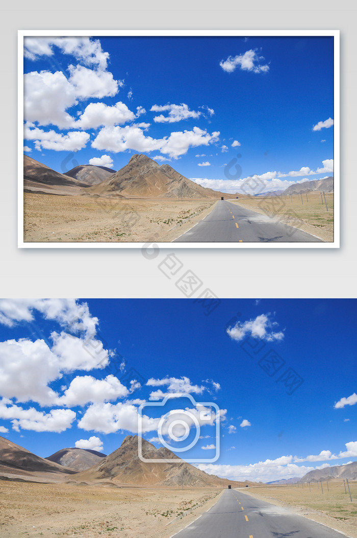 西藏喜玛拉雅山脉山路天路图片图片