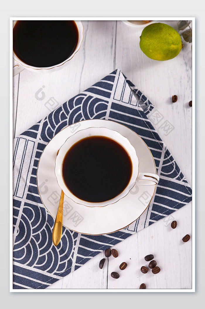 美式咖啡下午茶桌布饮料饮品美食摄影图片图片