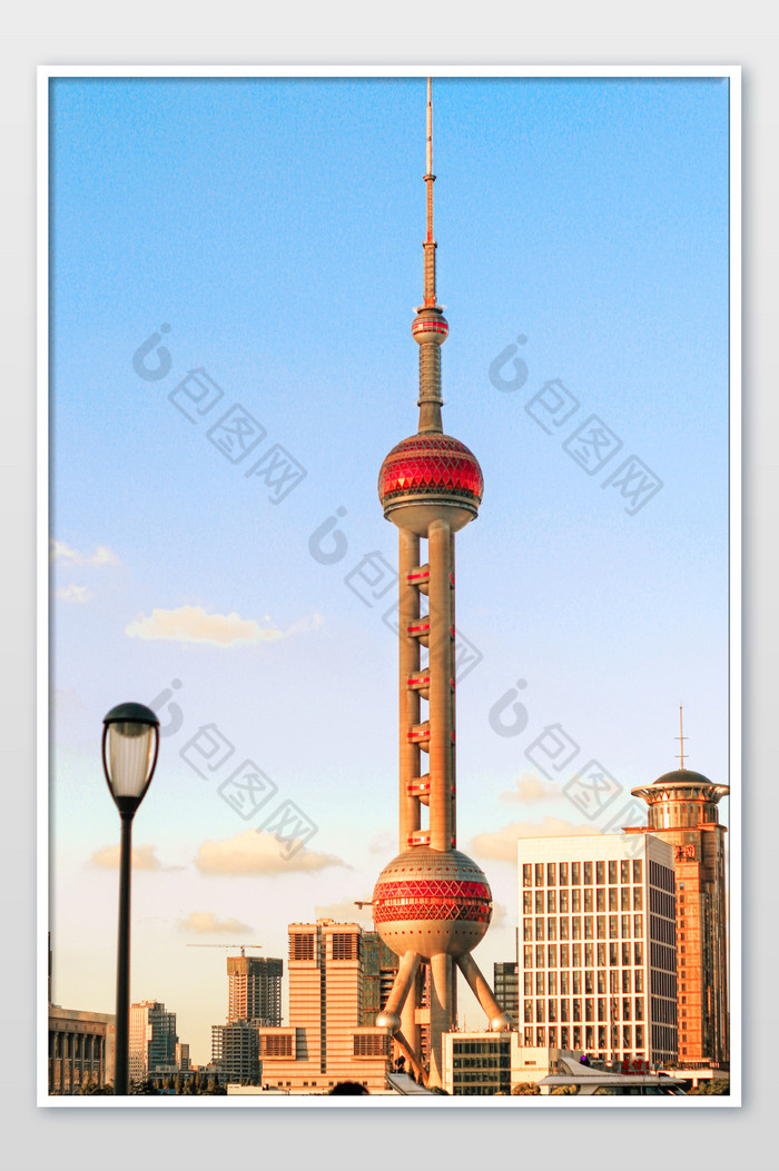 上海日落东方明珠塔图片图片