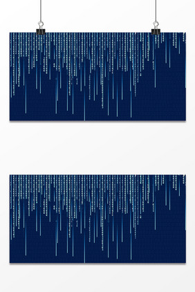 蓝色科技数字01数字排版文字背景