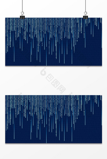 蓝色科技数字01数字排版文字背景图片