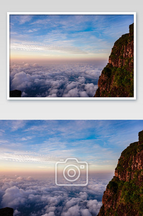 四川峨眉山日出云海佛光摄影图片