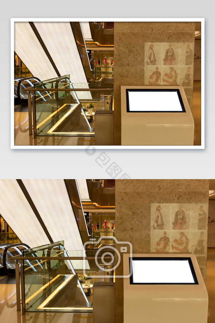 商场楼层导引广告位空白图图片