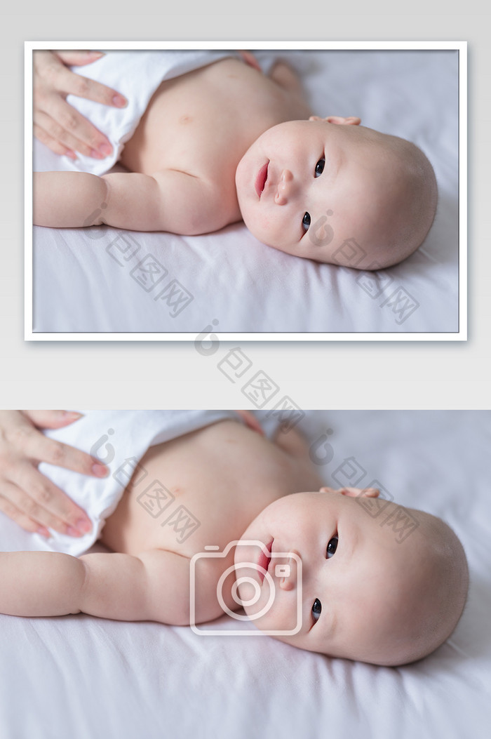 儿童母婴婴儿天真可爱的婴儿摄影图片