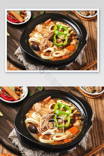 美食餐饮传统百叶黄焖鸡图片
