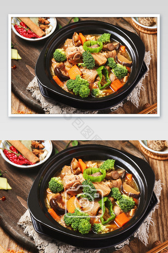 中式餐饮美食小吃黄焖鸡图片