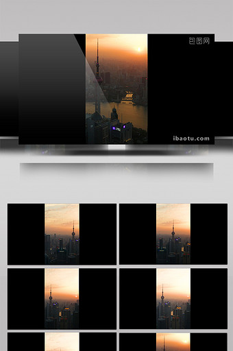 航拍上海东方明珠电视塔图片