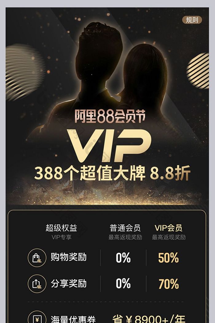 88会员节VIP特权特惠会员权益关联页面