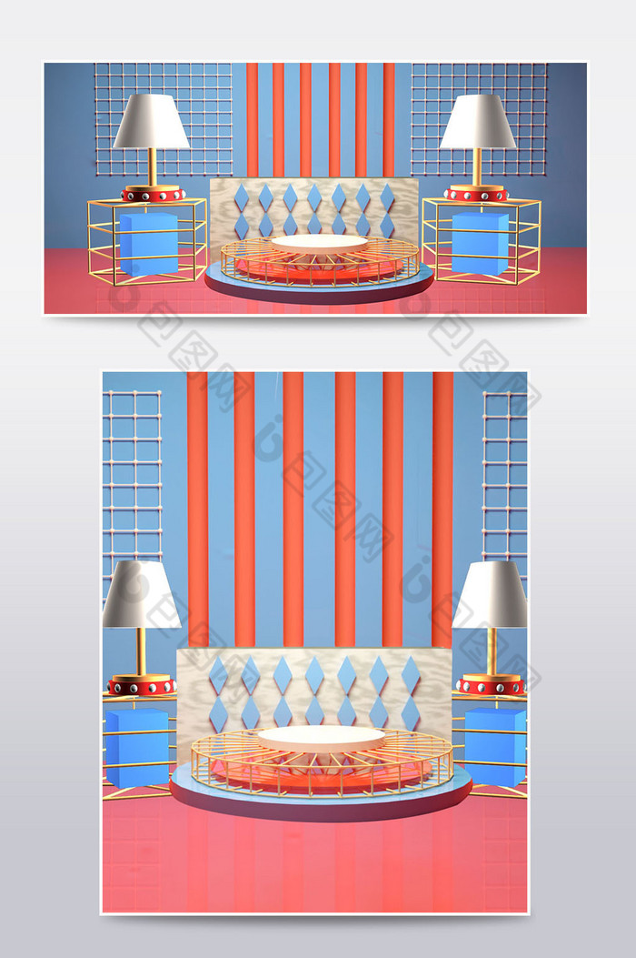 C4D电商场景建材家具装修海报图片图片