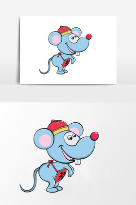 简笔画鼠年站着的小老鼠