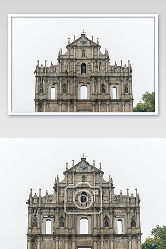 大三巴牌坊素材 包图网