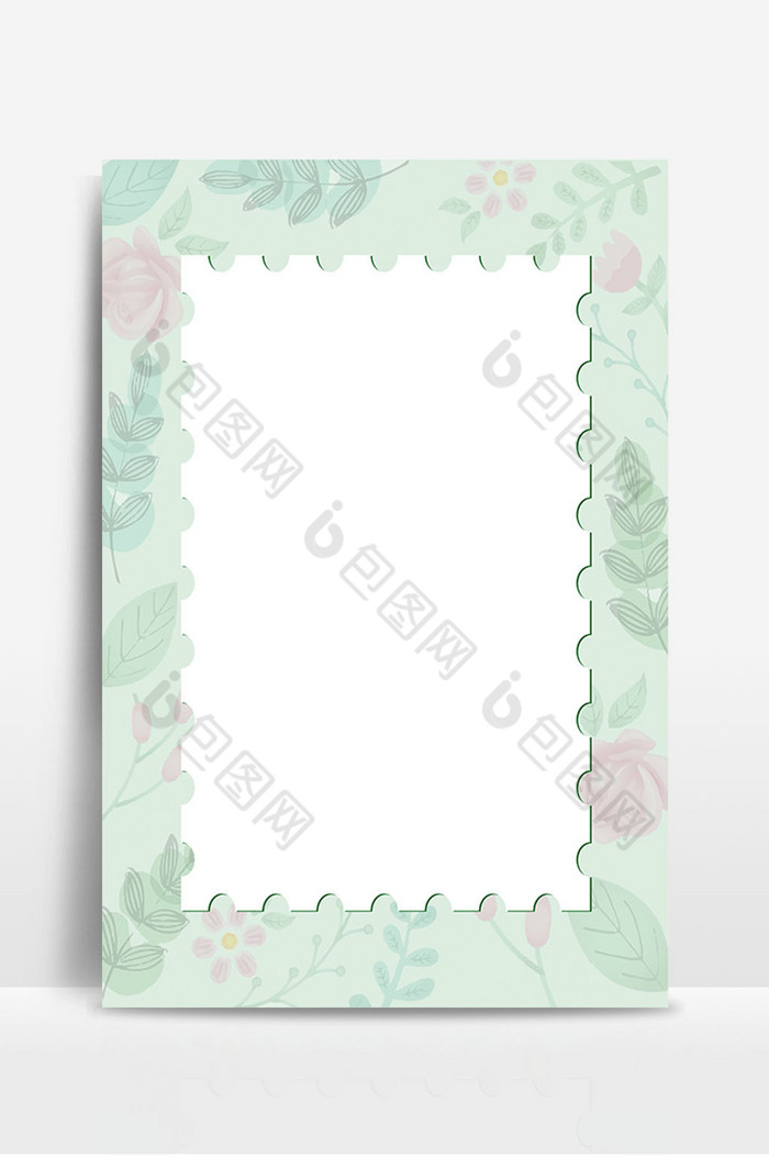 花朵枝叶边框图片模板-包图网