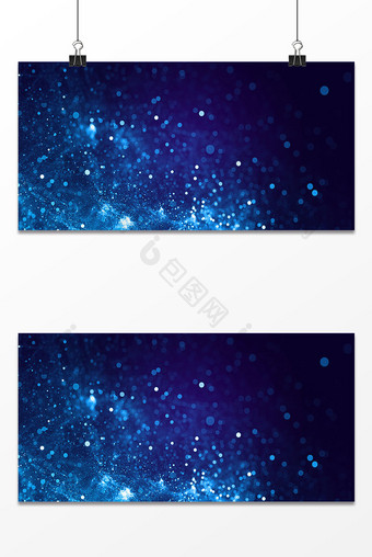 蓝色星空商务科技光斑背景图片
