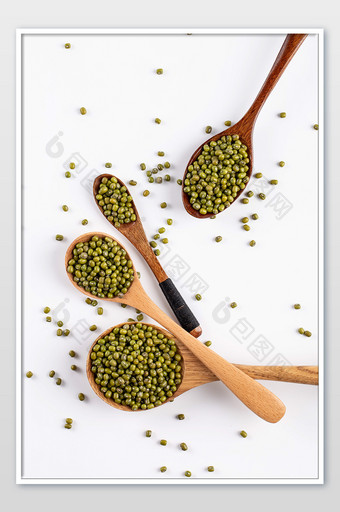 传统美食绿豆五谷杂粮高清摄影图片