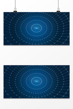蓝色科技智能商务光效背景