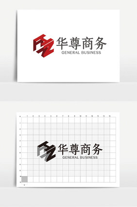 大气时尚简约商务通用logoVI设计