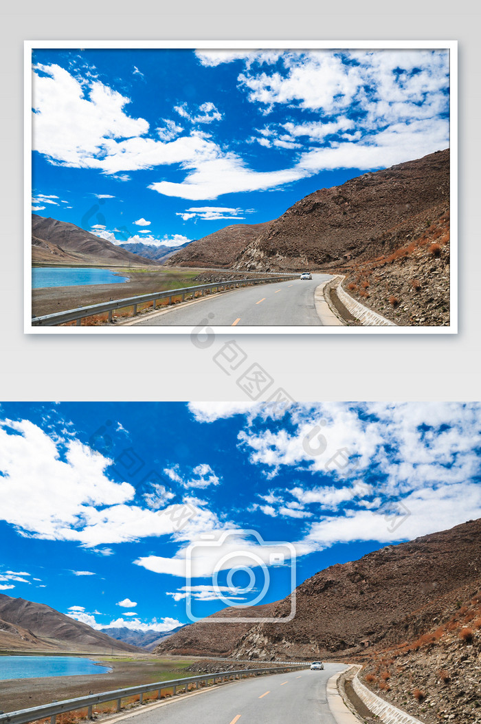 西藏羊卓雍措马路公路图