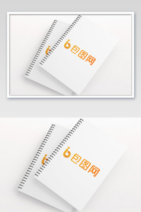 办公白色笔记本样机