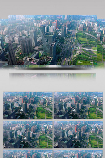 航拍南京地标河西cbd政务中心城市大景图片