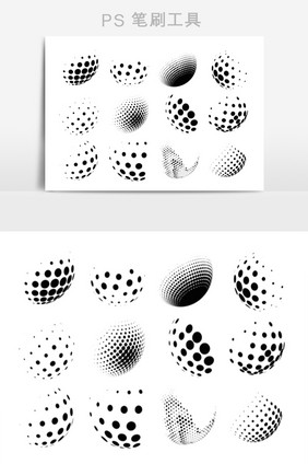 3D圆点效果笔刷