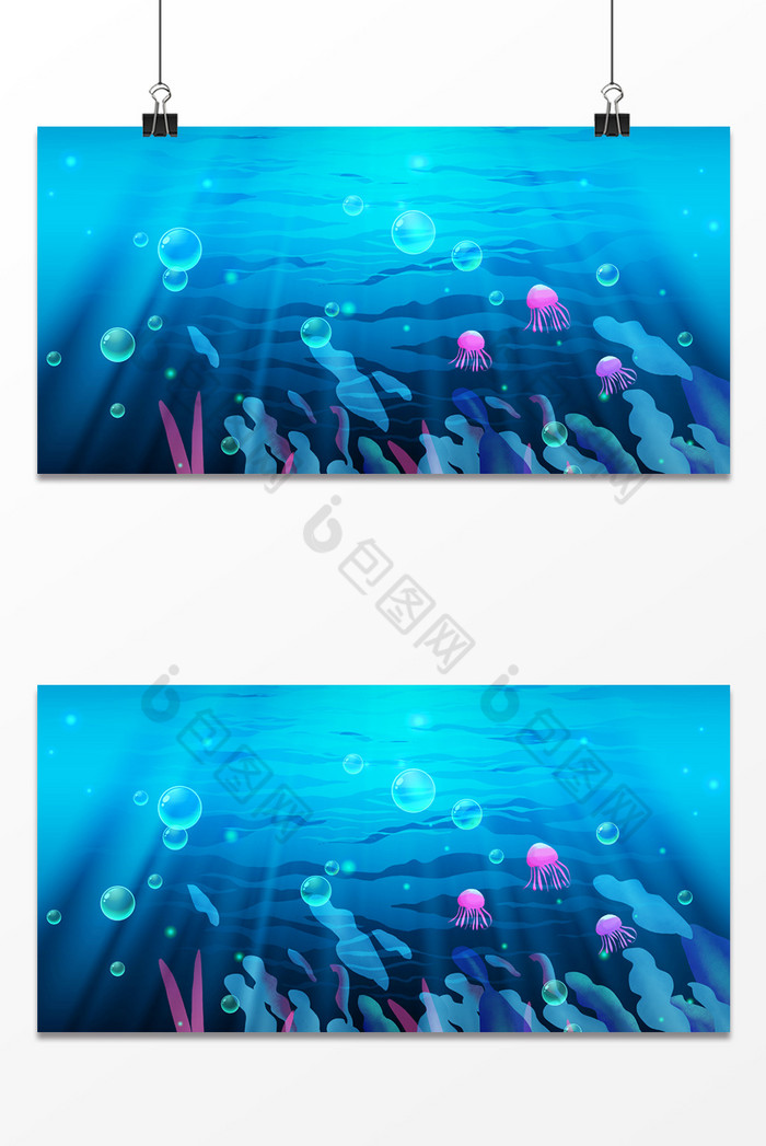 海底游鱼生物植物广告图图片图片