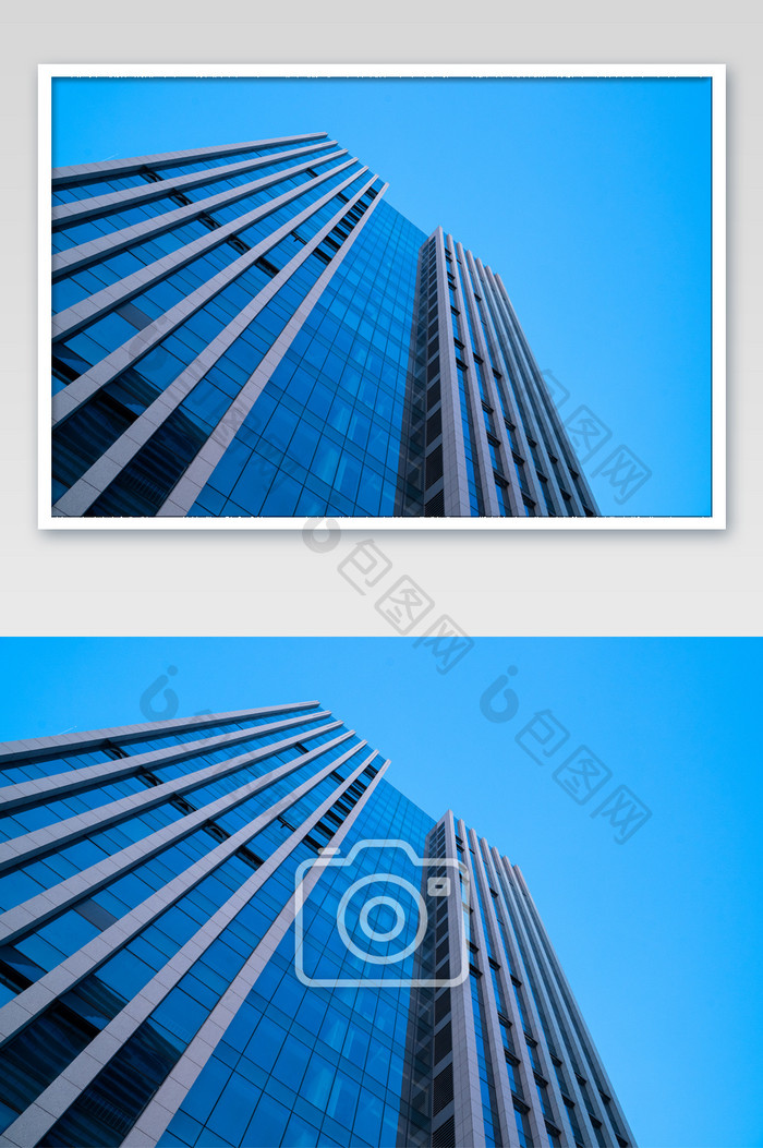 大厦蓝色大气商物楼壮观高楼办公楼