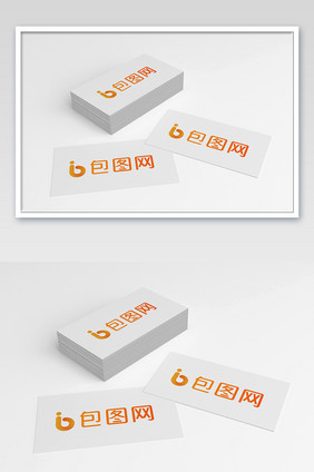 白色商务办公卡片样机