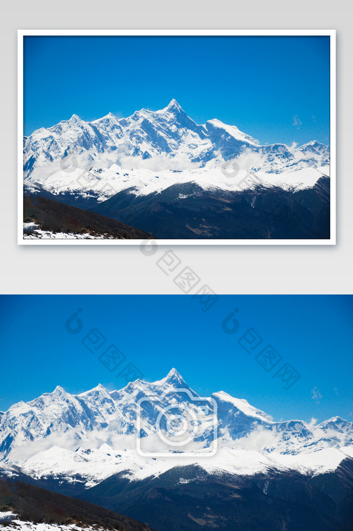 西藏色季拉山雪山图片图片