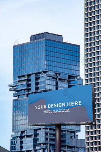 太平金融大厦城市建筑户外广告牌海报样机图片