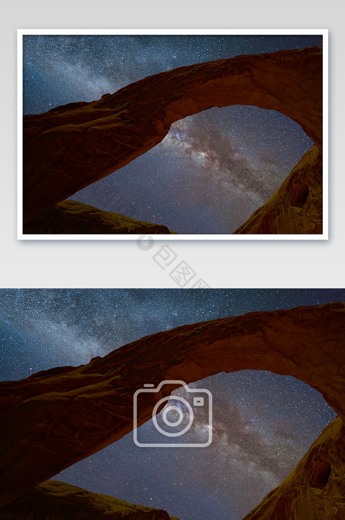 拱门国家公园大峡谷星空银河摄影图片图片