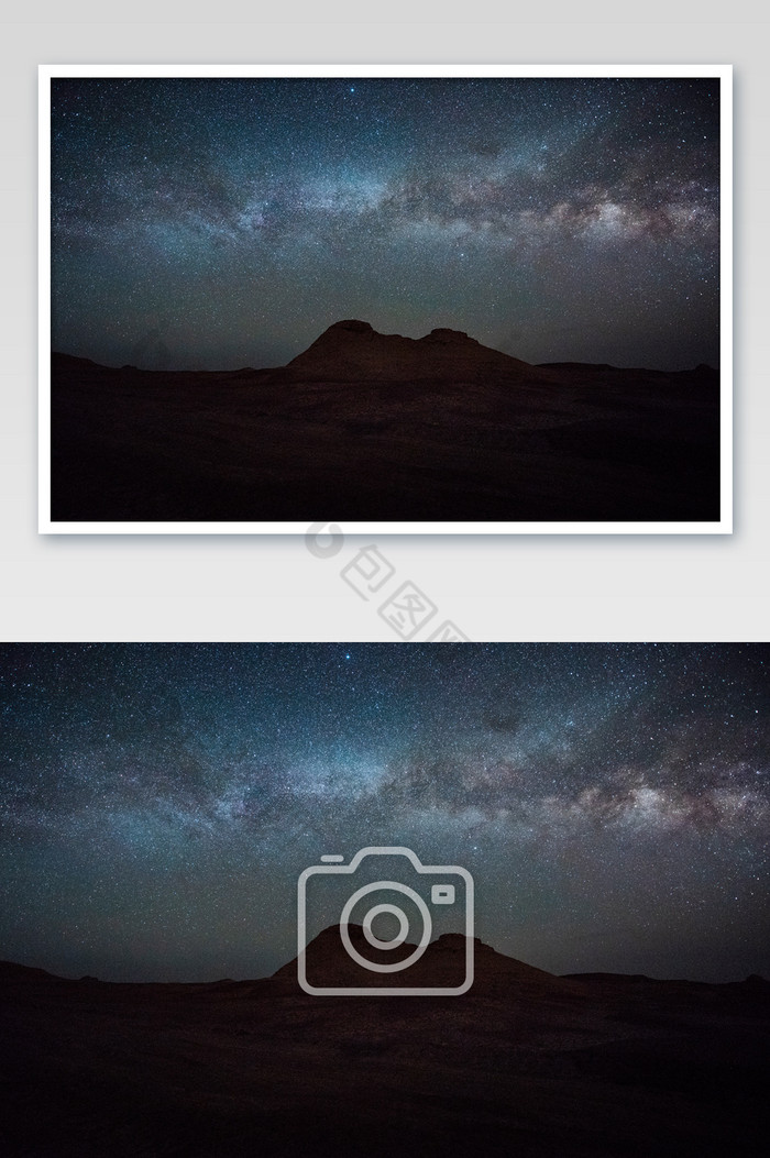 戈壁沙漠无人区高原星空银河壮观图片图片