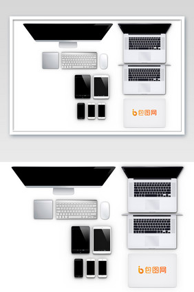 办公电脑和手机样机