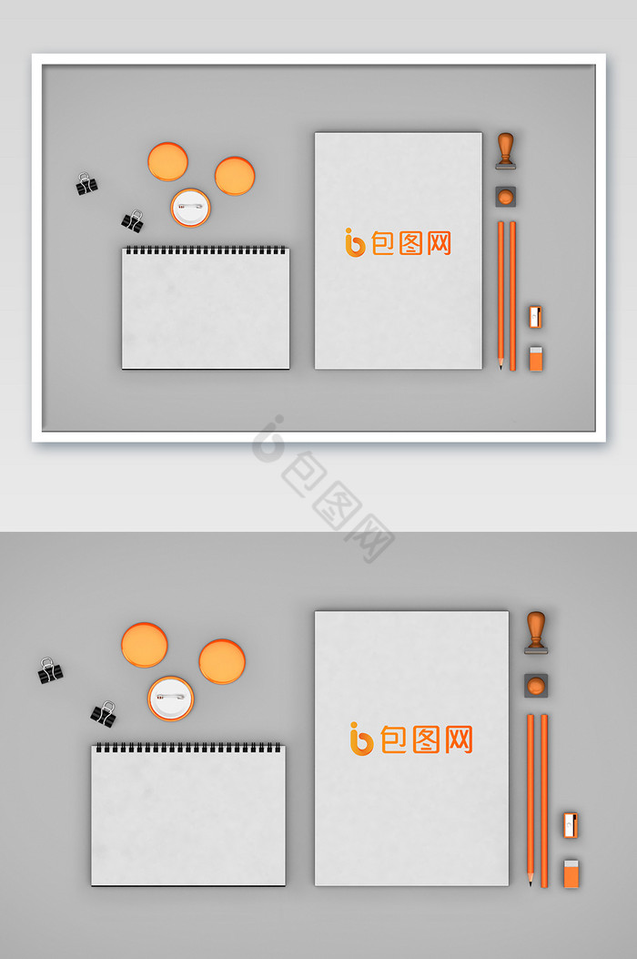 办公笔记本和夹子图片