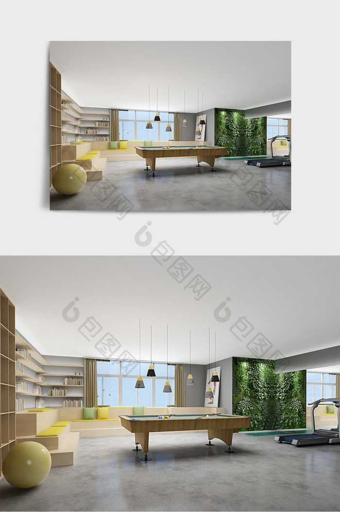 现代家装娱乐室3d max效果图