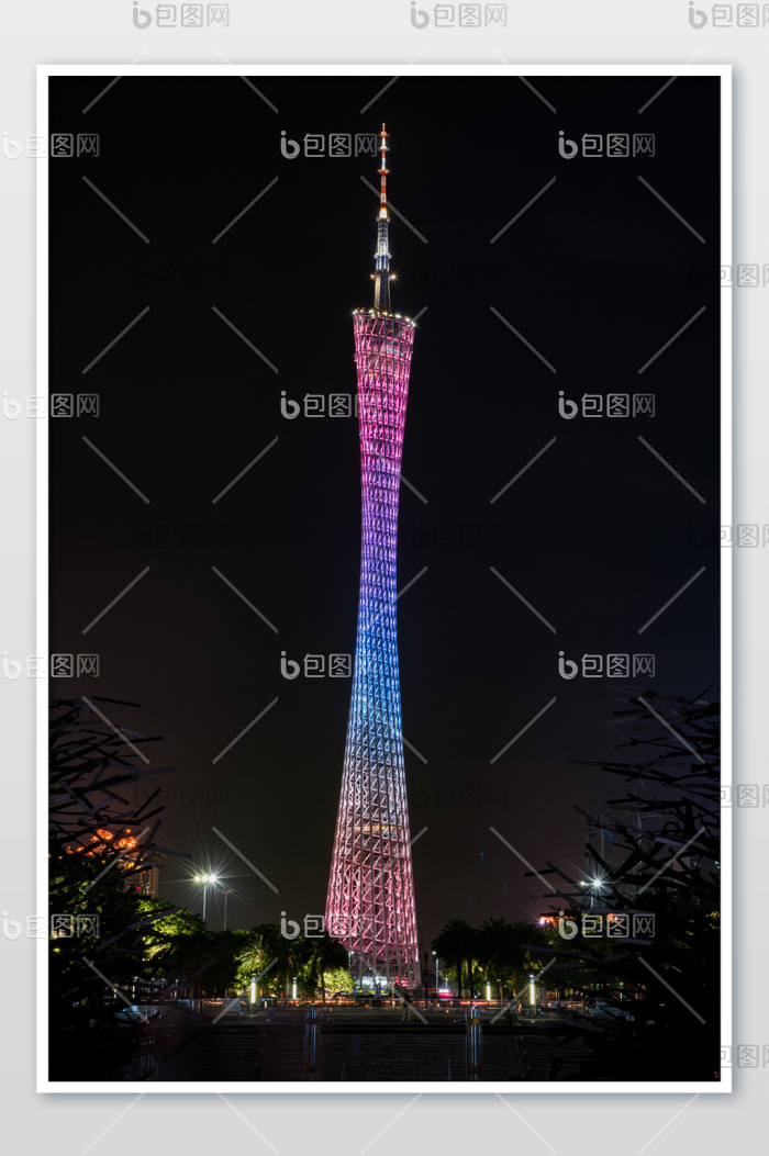广州市地标建筑广州塔花城广场摄影图片图片-包图网