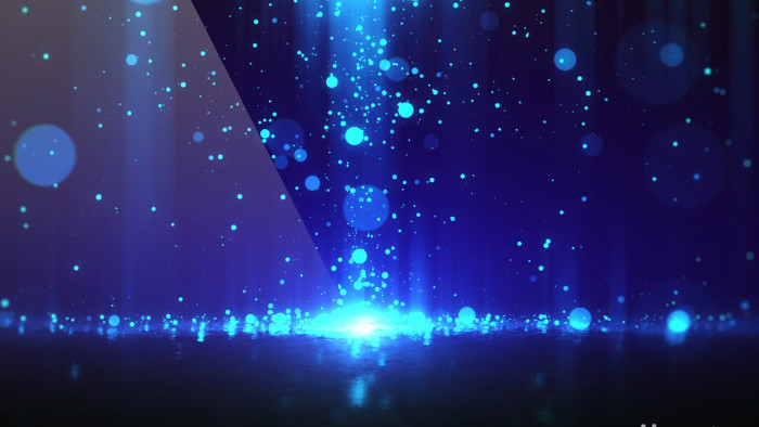 蓝色梦幻粒子颁奖晚会循环背景4K视频素材
