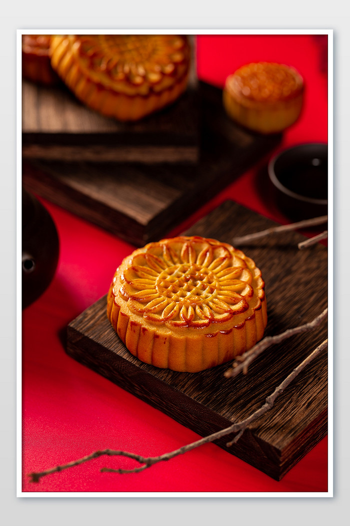中秋月饼高清美食摄影图图片
