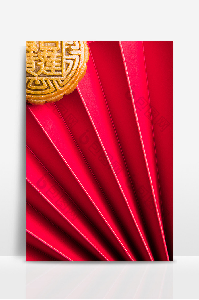 红色质感纹理中秋节月饼背景